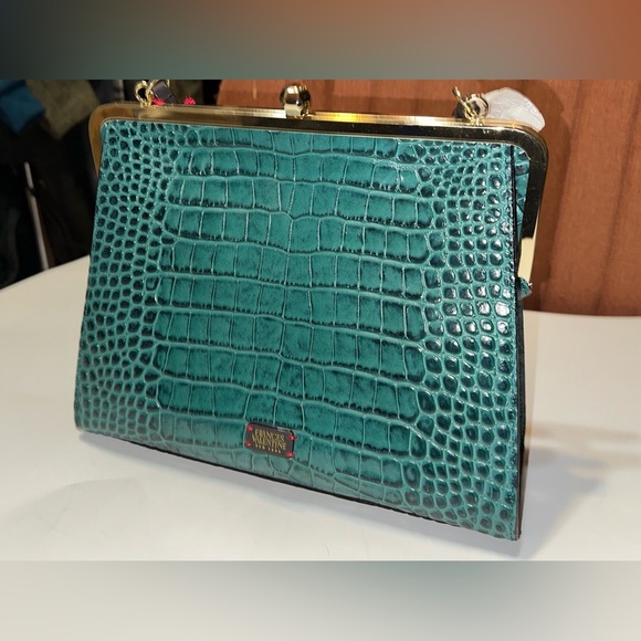 Frances Valentine Jackie Frame Bag in Green/Jade NWT - Picture 11 of 11